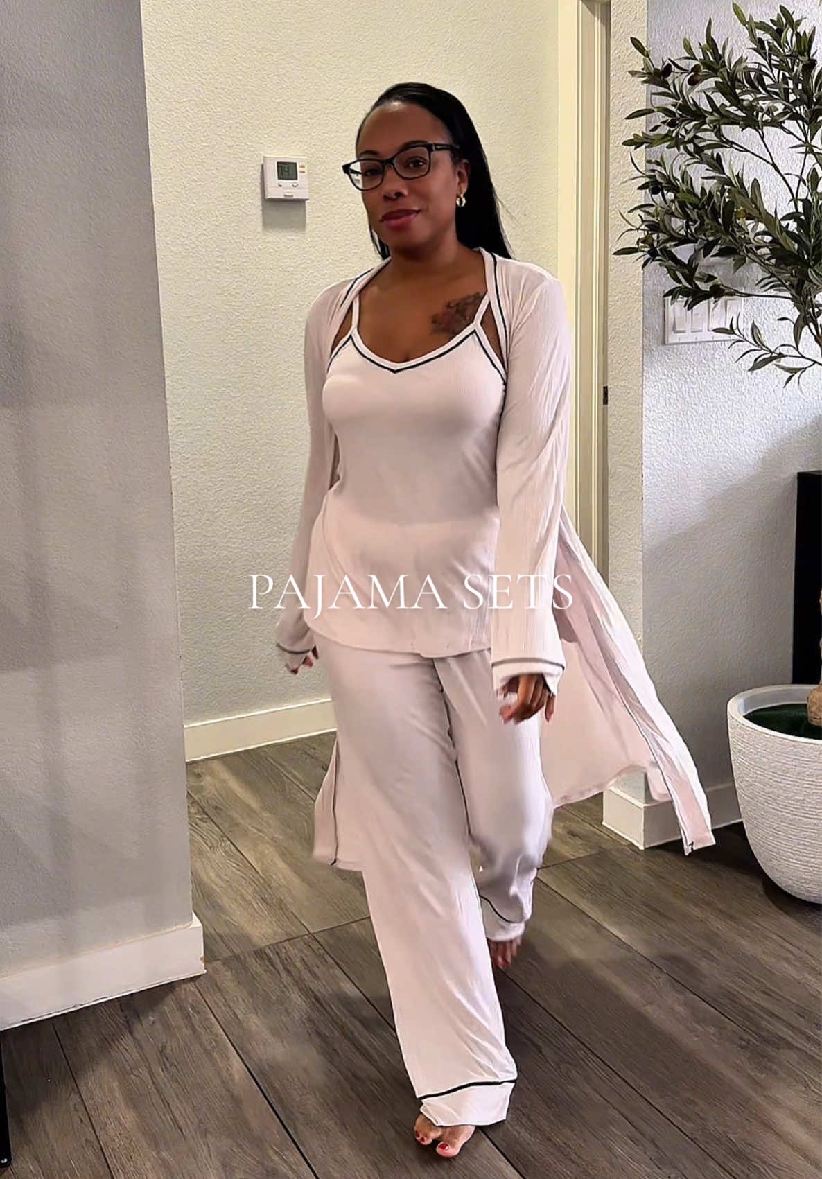 Just a girl and her pajama sets…and that 3 piece at the end! Love it!  #pajamas  #pajamaset  #pajamatok 