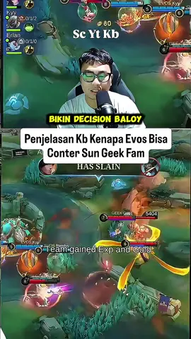 Merurut Kalian Geek Yang Kurang Rapi Mainnya Apa Evos Yang Lagi Strong?  #mplindonesia #kb #evosesports #geekfam 