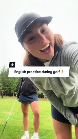 Practice English with me during my golf tournament 🏌️‍♀️⛳️#english #golf #bishop #fyp 