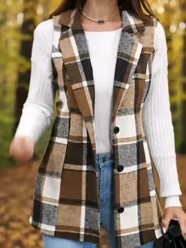 Fall fashion is the best.. #PlaidFashion #fallstyleEssentials #cozychic #vestcoatgoals #autumnwardrobe 
