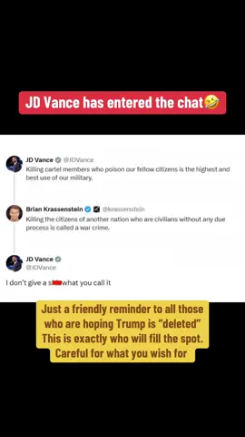 #JDVance coming in hot. I pray for Trump but I’m not worried about who will fill those shoes one bit. #trump #boat #maga #america 
