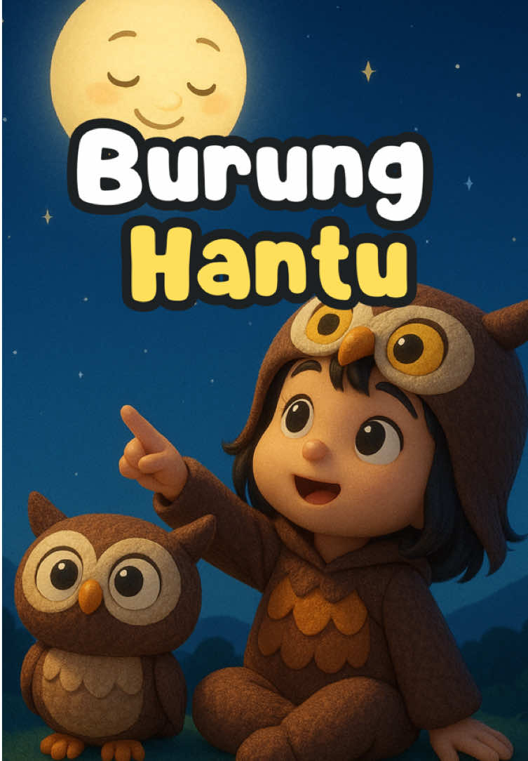 🦉🌙 Nyanyi bareng lagu anak seru Burung Hantu! Belajar sambil bernyanyi, bikin hati gembira 🎶✨ Hashtags TikTok: #BurungHantu #LaguAnak #NyanyiBareng #AnakCerdas  #laguanak 
