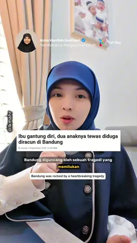 Di Bandung, seorang ibu memilih mengakhiri hidup bersama dua anaknya. Surat terakhir yang ia tinggalkan menyebutkan sesuatu yang menyayat hati: suaminya enggan bekerja, ia harus menanggung beban sendirian, dan merasa tak ada seorang pun di sekitarnya yang peduli. Tragedi ini bukan sekadar kabar kriminal. Ia adalah cermin tentang betapa rapuhnya jiwa seorang ibu ketika tidak memiliki sandaran. Seorang ibu bisa menanggung banyak hal, tapi yang paling menghancurkan adalah kesepian—saat dunia seolah berpaling darinya. Rumah tangga seharusnya menjadi tempat teduh, di mana suami hadir sebagai qawwam, penopang, pelindung, dan pejuang nafkah. Ketika peran ini hilang, beban ibu semakin berat, ditambah sikap orang-orang sekitar yang diam, acuh, atau bahkan menyalahkan. Allah mengingatkan, “Kaum laki-laki adalah qawwam bagi kaum wanita…” (QS. An-Nisa: 34). Artinya, suami bukan hanya pemimpin, tapi penjaga yang memastikan istri dan anaknya terlindungi. Tragedi ini juga mengajarkan kita untuk lebih peka. Tidak semua tangisan terdengar. Tidak semua beban tampak di mata. Terkadang, satu telinga yang mau mendengar, satu tangan yang mau menolong, bisa menyelamatkan sebuah jiwa. Mari kita refleksikan: jangan tunggu sampai kehilangan untuk peduli. Karena “Barang siapa menghidupkan satu jiwa, maka seakan-akan ia telah menghidupkan seluruh manusia.” (QS. Al-Maidah: 32). Doa Agar Rumah Tangga Dilimpahkan Rezeki Allahumma bārik lanā fī ahlinā, wa fī a‘mālinā, warzuqnā min ḥaytsu lā naḥtasib, waj‘al baitanā baitan dhū sa‘atin wa raḥmatin wa barakah. “Ya Allah, berkahilah kami dalam keluarga kami, dalam pekerjaan kami, dan anugerahkanlah rezeki kepada kami dari arah yang tidak kami sangka-sangka. Jadikanlah rumah kami rumah yang lapang, penuh rahmat, dan dipenuhi keberkahan.” Yuk Komen “SAMAWA” kami ada 30 DOA RUMAH TANGGA SAMAWA, sebagai ikhtiar langit terkait rezeki rumah tangga (pastikan sudah follow agar DM nya masuk) #RefleksiKehidupan #ParentingIslami #RumahTanggaBerkah #MentalHealth #PelindungKeluarga  