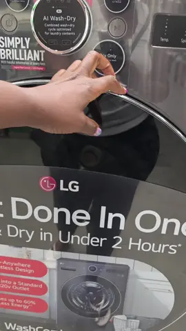 would you buy one? #allinonewasheranddryer  #lgwasher  #gewashingmachine 