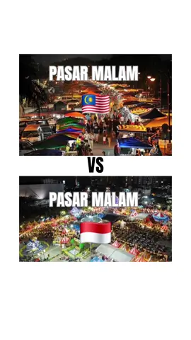 Pasar Malam 🇲🇾 vs Pasar Malam 🇮🇩 😍 #pasarmalam #MalaysiaVsIndonesia #KulinerMalam #StreetFoodViral  #fyp2025 