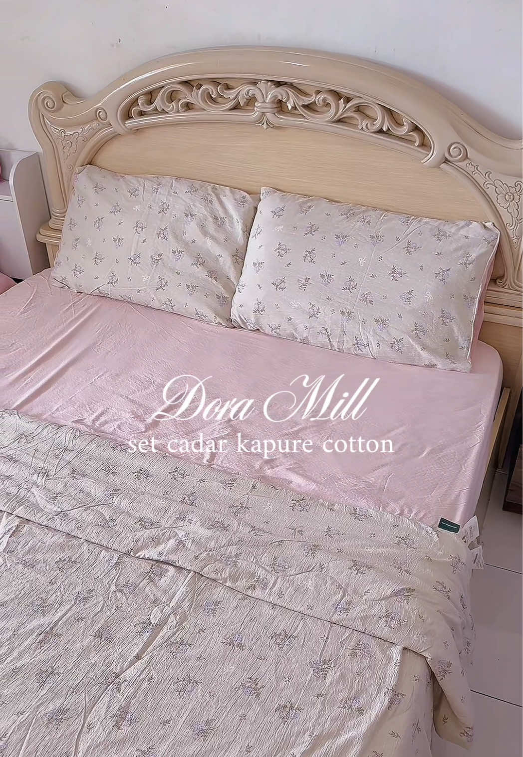 Taknak cakap banyak, yang pasti lepas ni nak repeat beli lagi. Material on top! 👍🏻🤍 #cadardoramill #bedsheet #cadarmurah ##cadar4in1 #cadarqueen 