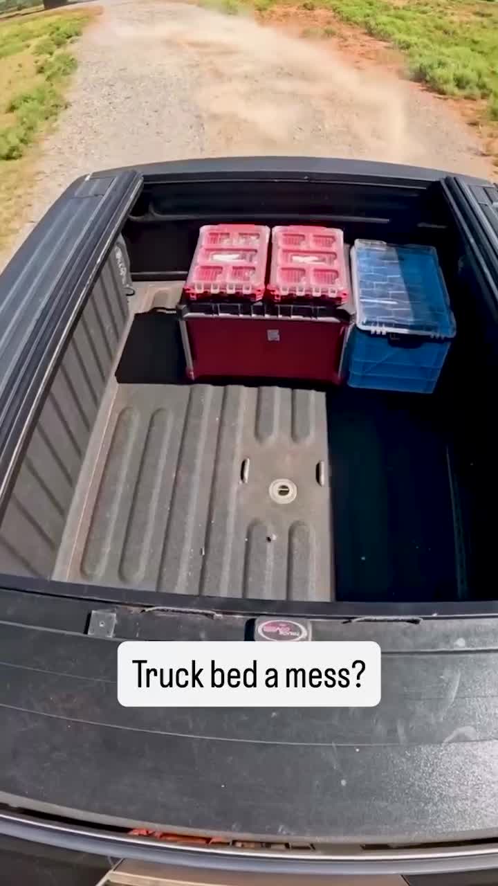 From tools to camping gear, Tmat keeps everything in its place. #trucks #toolbox #unsuckyourtruck #truckbed #trucklife #organizationhacks #truck #milwaukeetools #truckowners #campinglife