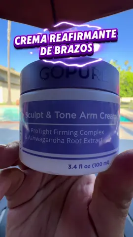 Crema reafirmante para los brazos #gopurebeauty #gopurearmcream #gopureneckcream 