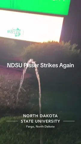 NDSU Pisser Strikes Again #ndsu #rollherd 