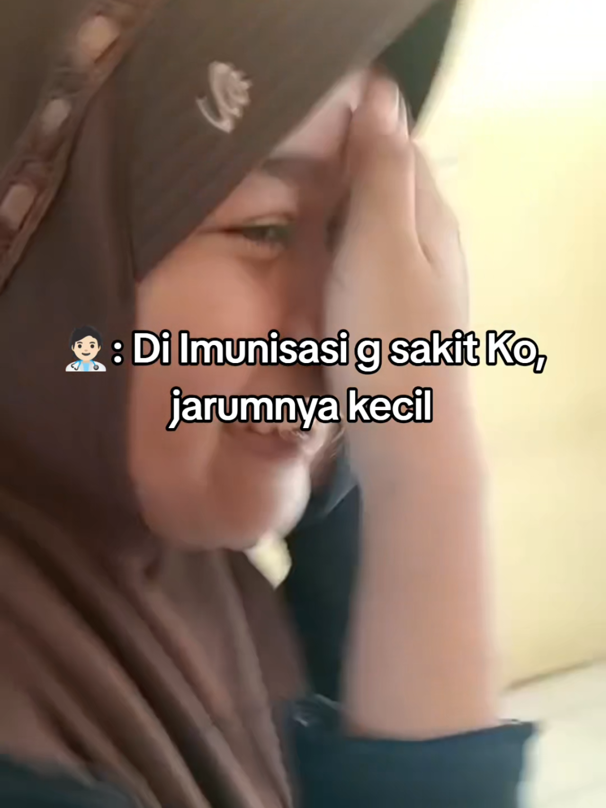 korim: G sakit Ko, pake suntikannya Yang buat bayi ini beneran lho g bohong #imunisasisekolahlengkap #BIAS #Nakes #korim 