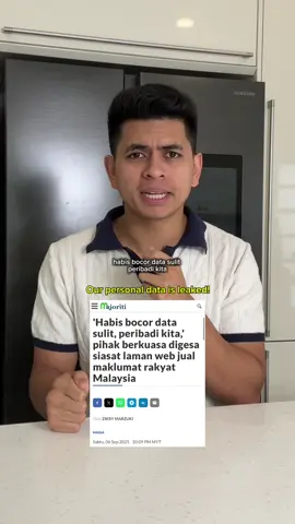 Habis bocor data sulit peribadi kita !