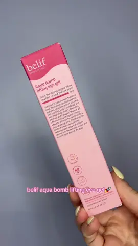 if you like their OG Aqua Bomb eye gel then you’ll LOVE their NEW Aqua Bomb lifting eye gel🚀❤️ @belif USA @Ulta Beauty #belif #belifeyegel #fyp #skincare #beauty 