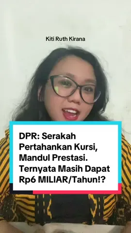 DPR: Serakah Pertahankan Kursi, Mandul Prestasi. Ternyata masih dapat Rp6M MILIAR/Tahun!? 🤯 #demo #dpr #indonesia #politik #prabowo 