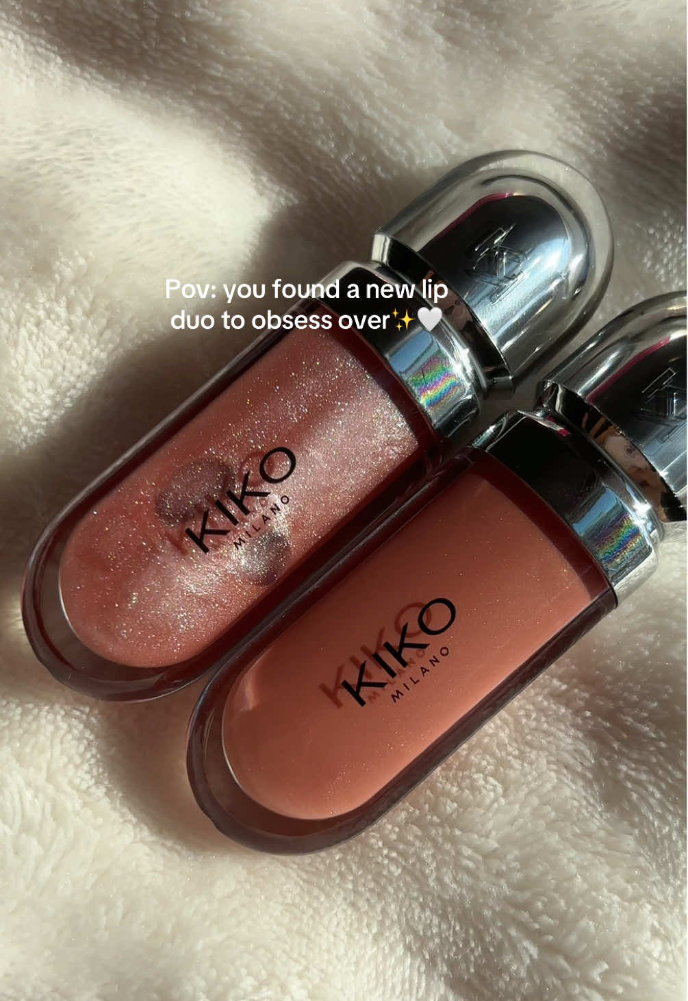 KIKO Milano 3D Hydra Lip Gloss Nude Bundle (19 Cream Cashmere + 31 Pearly Shell)@KIKO Milano USA #kikomilanolipgloss #lipgloss #makeup #fypシ゚viral #tiktokshop 