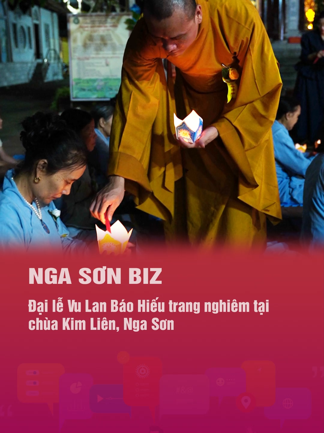 ✨ Đại lễ Vu Lan Báo Hiếu tại chùa Kim Liên, xã Nga Sơn đã diễn ra trang nghiêm, xúc động. Những nghi thức dâng cúng Pháp Y, bông hồng cài áo và thắp nến tri ân cha mẹ đã để lại nhiều cảm xúc lắng đọng. 🌹🕯️ 👉 Một mùa Vu Lan trọn vẹn tình yêu thương và lòng hiếu hạnh.