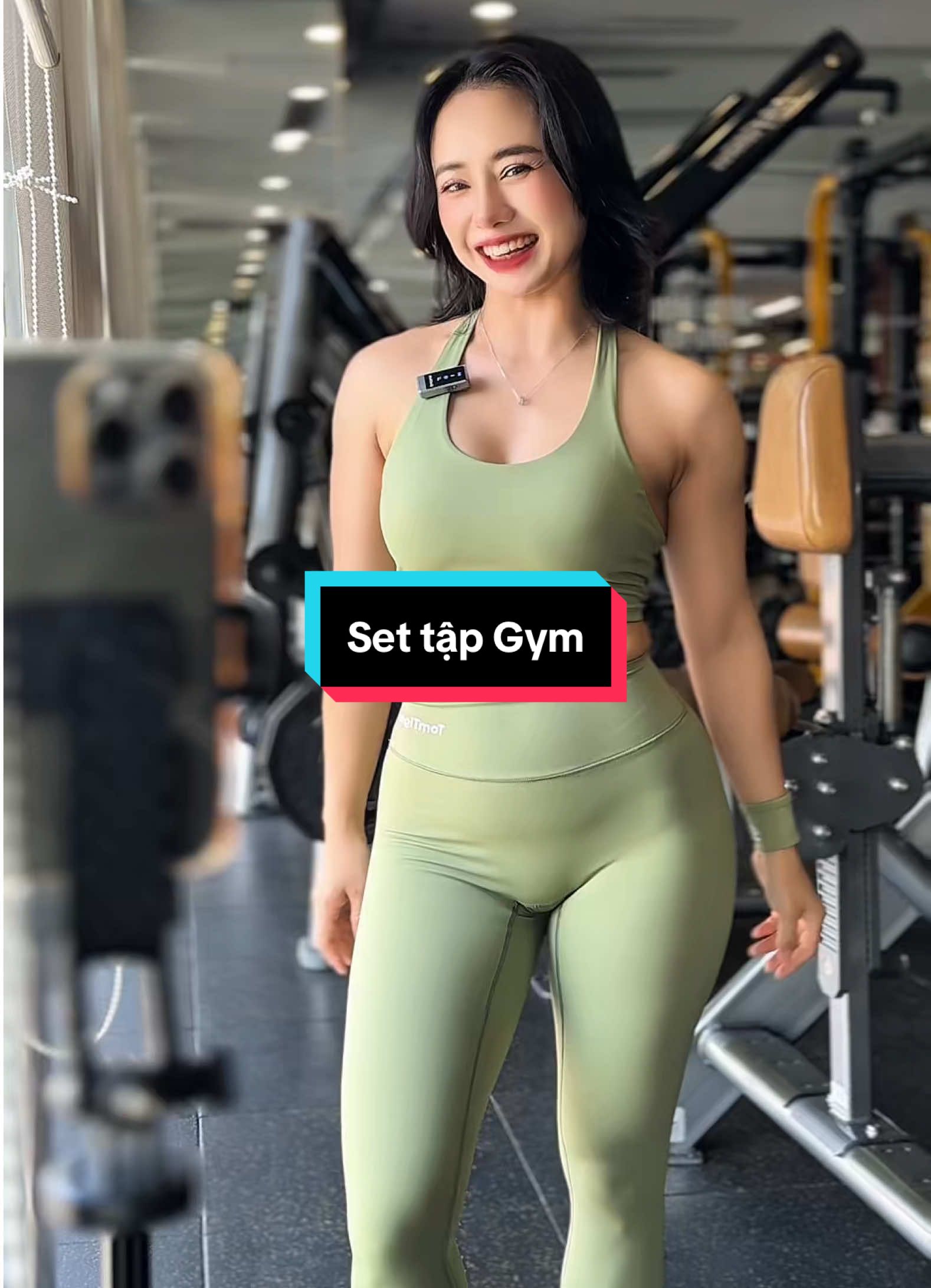 Gọn gàng – thoải mái – đồng bộ, tất cả trong một set ✨ #vothao #dotapgymnu #aotapgym #quantapgym #settapgym