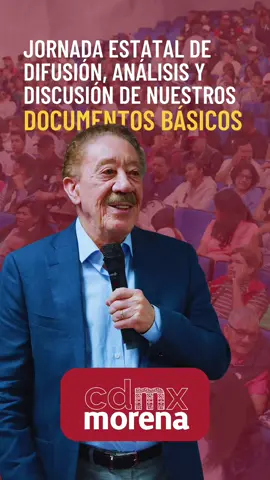 Hoy presentamos el diagnóstico y las propuestas recogidas de la militancia tras casi un mes de diálogo con las y los protagonistas del cambio verdadero, esto a través de la Jornada Estatal de Difusión, Análisis y Discusión de nuestros Documentos Básicos. Pero esto no es un cierre: es apenas el inicio de una nueva etapa. Tras largas horas de debate en una asamblea presidida por nuestro compañero Héctor Díaz-Polanco, presidente del Comité Ejecutivo Estatal, abrimos al partido a un proceso de construcción colectiva, con debates abiertos, sin censura y sin filtros, que se llevarán a cada alcaldía y a cada comité. La militancia alza la voz y el partido escucha, toma nota y fortalece el rumbo de nuestro movimiento. No nos quedaremos de brazos cruzados: nuestra lucha sigue viva y más firme que nunca. ¡Viva Morena, viva el poder del pueblo organizado!