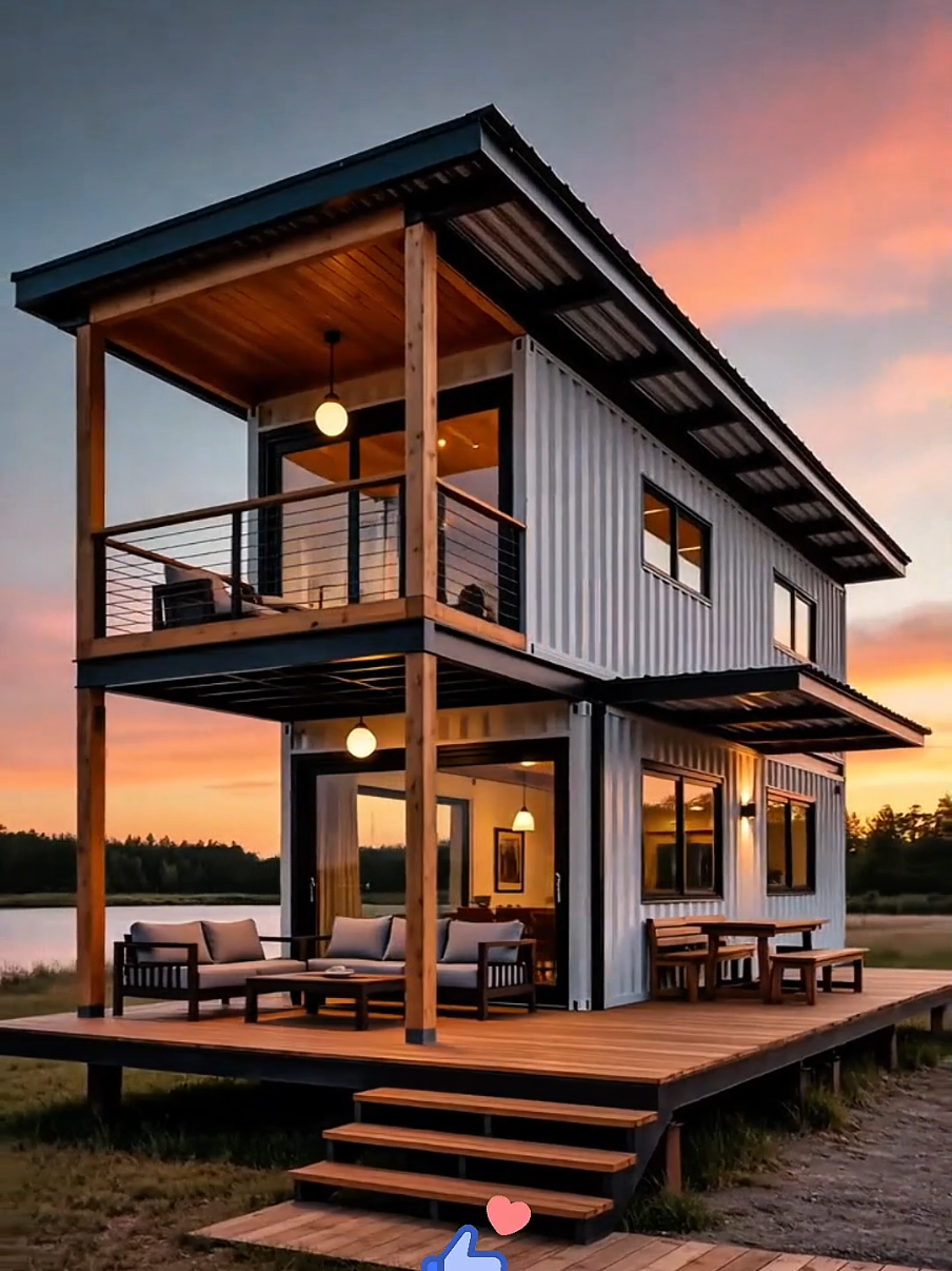 Phần 93: Nhà container 2 tầng siêu đẹp ai cũng mê 😍🏡 Mẫu nhà container 2 tầng hiện đại, độc đáo và cực ấn tượng 💫 👉 Không gian sống tiện nghi, sáng tạo chắc chắn sẽ khiến bạn phải trầm trồ ✨ #NhaDepGiaPho  #nhacontainer2tang  #nhadep2025  #nhatienche  #nhalapfhep 