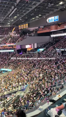 Another sold out night at Ballhalla shows that the bay loves our @Valkyries because EVERYONE WATCHES WOMEN SPORTS!! #womensports #WNBA #chasecenter #valkyries #goldenstatevalkyries 