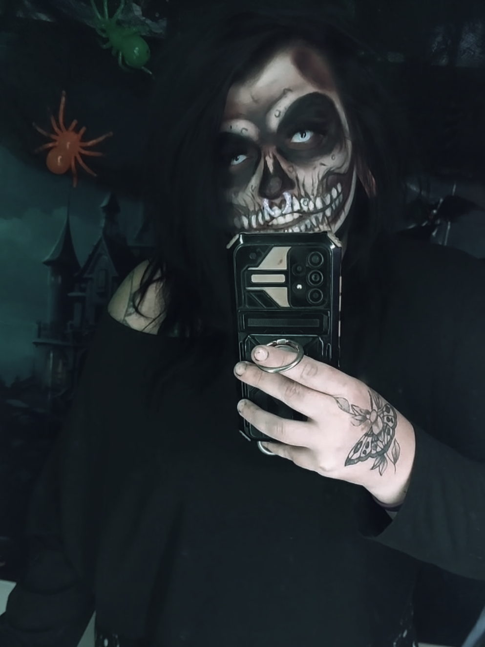 because you're mine💀 #fyp #alttiktok #skull #skullmakeup #spooky 