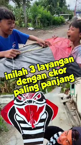 inilah 3 layangan dengan ekor paling panjang!! #fyp 