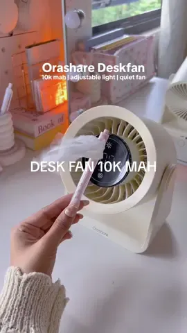 This deskfan is currently my top 1!#deskfan #deskfanwithlight #deskfan10000mah #deskfanrecommendation #orasharedeskfan 