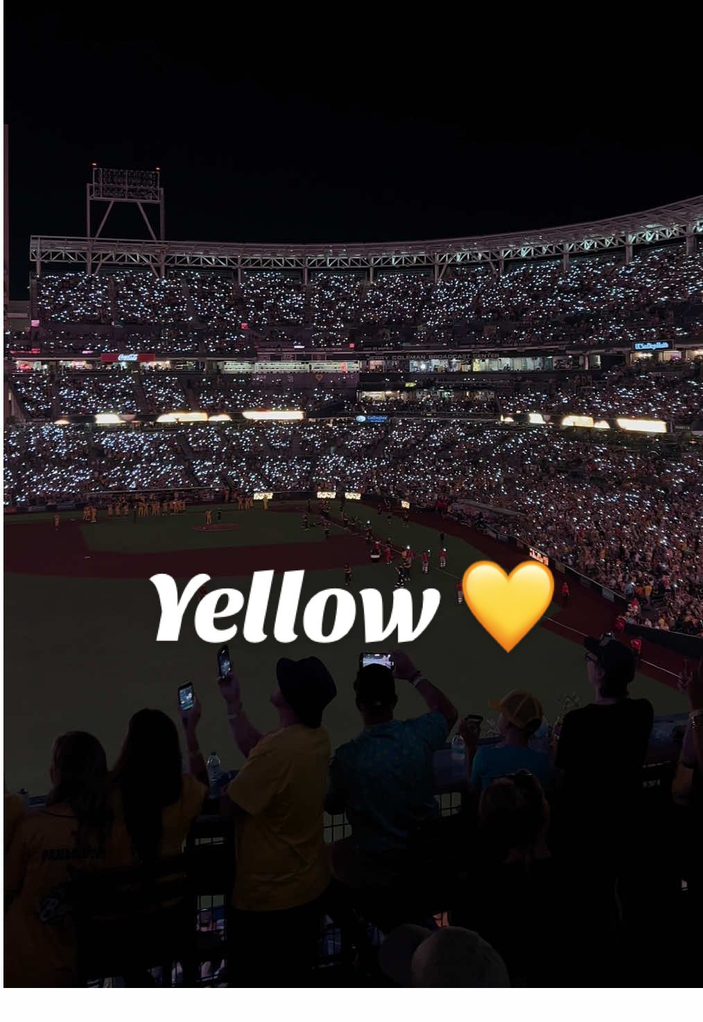 One of the coolest moments at the @thesavbananas game tonight at petco park #savannahbananas #petcopark #sandiego #coldplay #datenight 