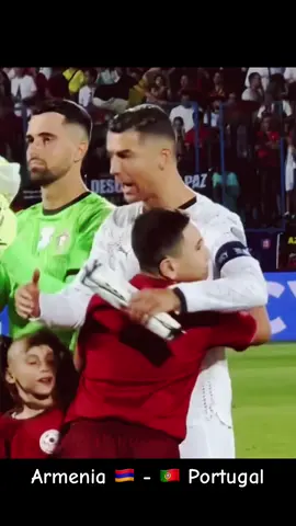 The happiest moment of the 🇦🇲 - 🇵🇹 match..Child sings the Armenian anthem inspired by Ronaldo 🔥                                                     #Armenia #Portugal #CR7 #Ronaldo #Football #Soccer #FootballMatch #Anthem #NationalAnthem #Goosebumps #EpicMoment #Trending #FYP #ForYo