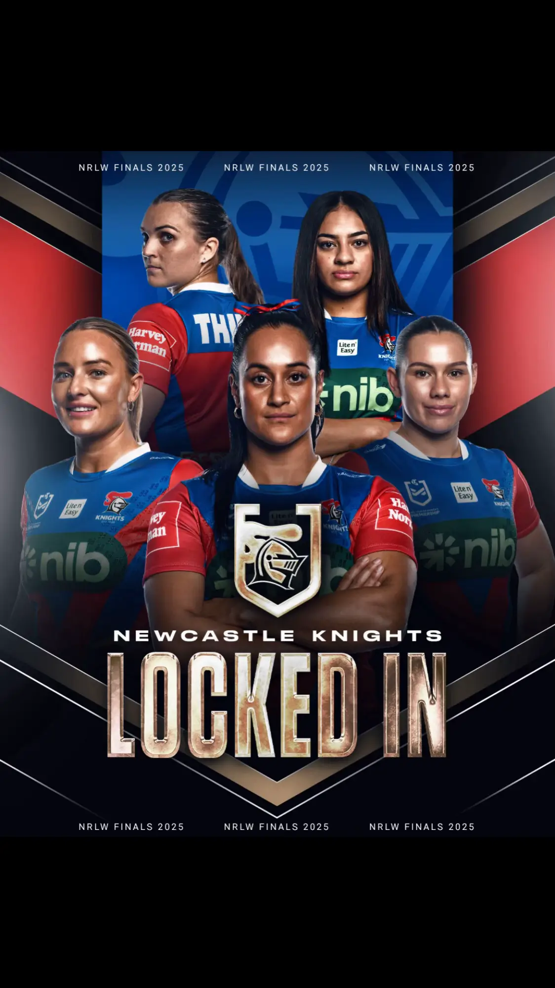 Newcastle Knights NRLW locked in finals💯