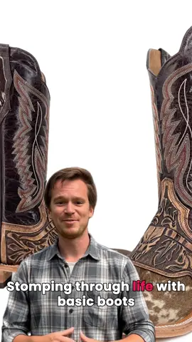 Unleash your inner cowboy with these hand-tooled boots! 🤠 Ready to stomp through life like a true maverick? #CowboyStyle #HandTooledBoots #fallfashion2025 