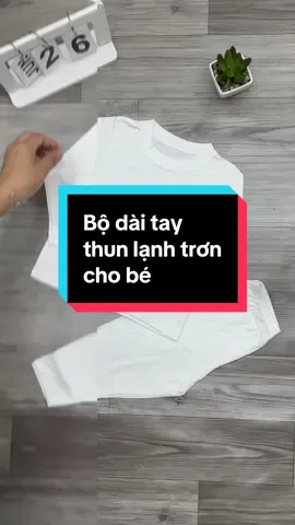 Bộ dài tay thun lạnh trơn cho bé #binkids #bododaitay #bododaitaythunlanhtronchobe #mevabe #quanaotreem 