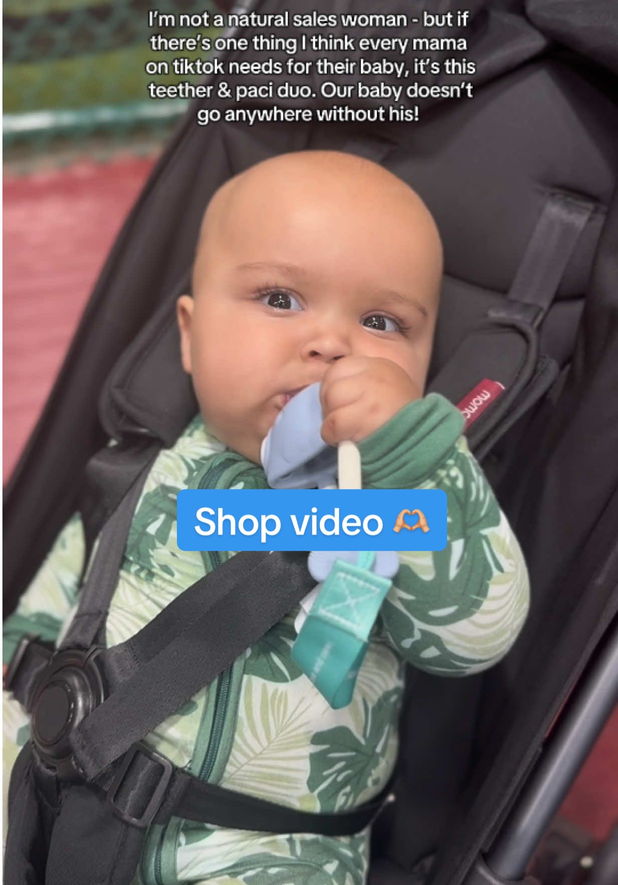 100% my babies favorite tiktok shop find is this adorable fishy teether and paci duo 🫶🏼  #teething  #baby  #MomsofTikTok  #tiktokshopfinds  #momhack  