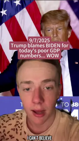 📢 Trump blames Biden for GDP slump that happened entirely on his watch. You can’t blame Biden forever. #FactCheck #EconomicTruth #TrumpEconomy #BlameGame #GDPReality #TradeWarFallout #FactCheckTrump #TikTokPolitics #greenscreenvideo #devinpolitics #fyp #foryou #foryoupage #fypシ #tiktok #storytime #viral
