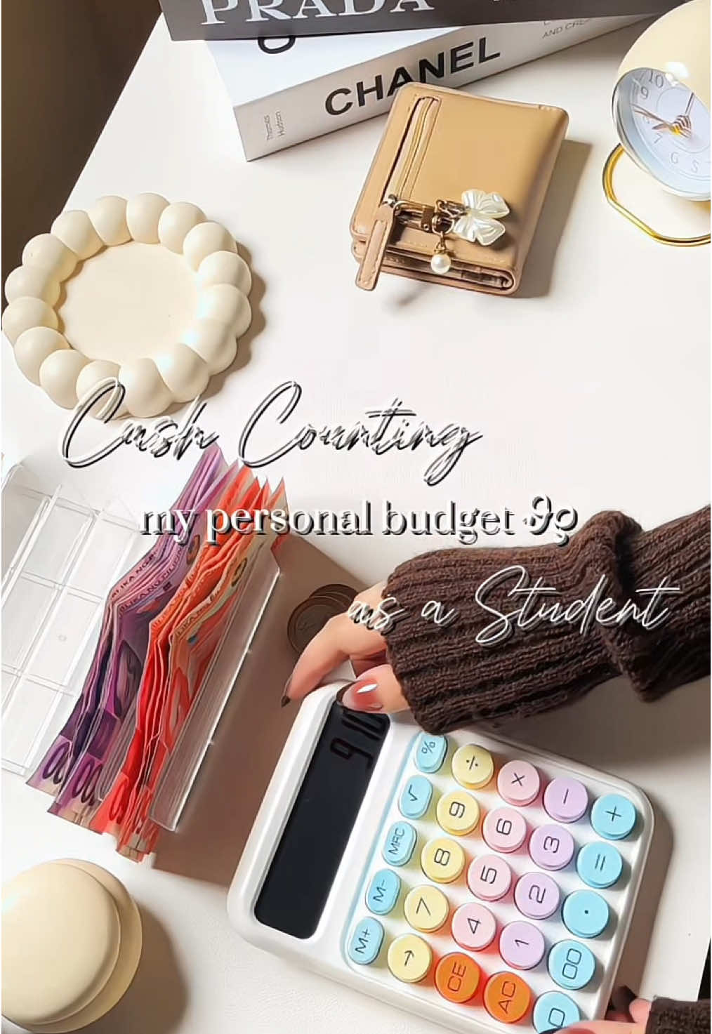 cash counting my personal budget as a student 🎀  #cashstuffing #cashstuffingenvelopes #cashcounting #student #cashstuffingbeginners #fypシ゚ 