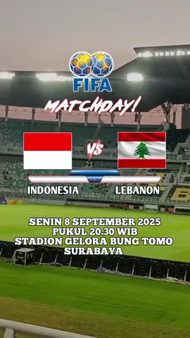 FIFA Match Day Timnas Indonesia vs Lebanon #timnasday #timnasindonesia #timnasgaruda #garudadidadaku #gelorabungtomo 