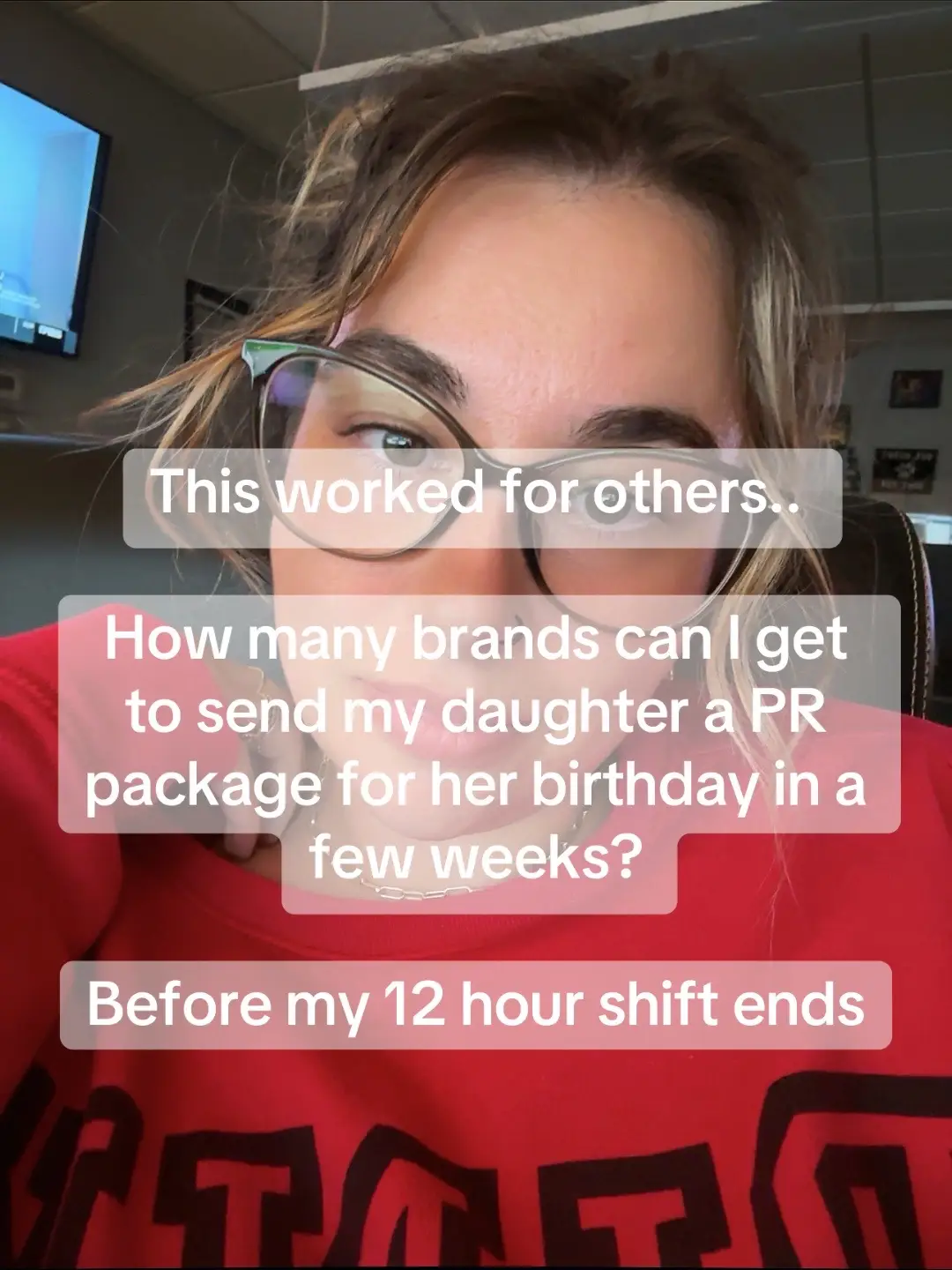 My daughter may have twisted my arm to post this 🤣🤣🤷🏻‍♀️ Fully prepared for this to flop 🤣 🤞🤞 #PR #birthdaysurprise #prpackage #prlistdreams #daughter