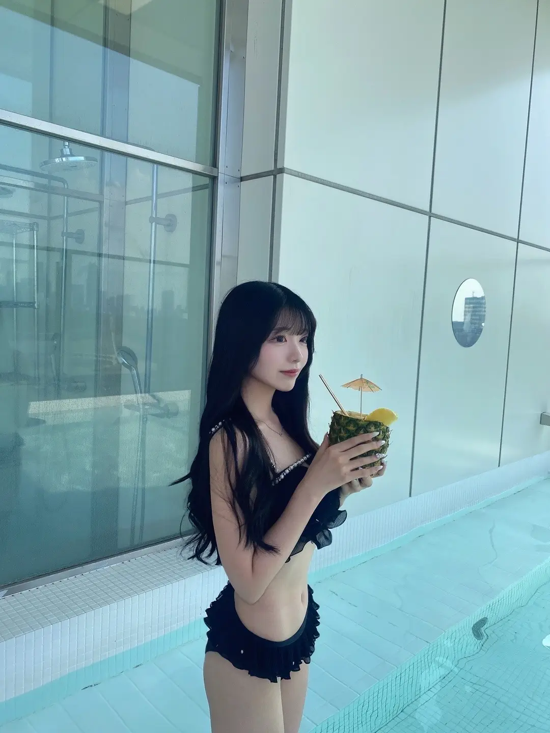 まだまだ夏だ〜❤️‍🔥 宮下パークのプール行ってきた✨️  #soak #宮下パーク #プール #水着 #sugar 