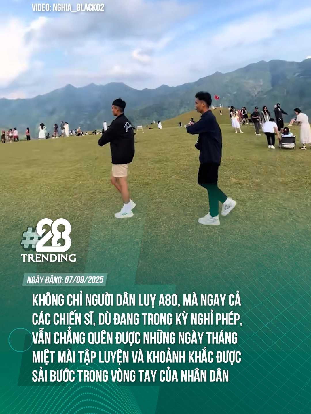 DI CHỨNG ĐỂ LẠI SAU A80 #theanh28trending #tiktoknews #tiktokgiaitri #theanh28
