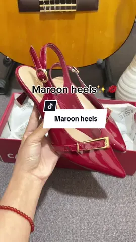 Maroon heels#fyp #xyzbca #cassieshoes #trendingtiktok #belilokal 
