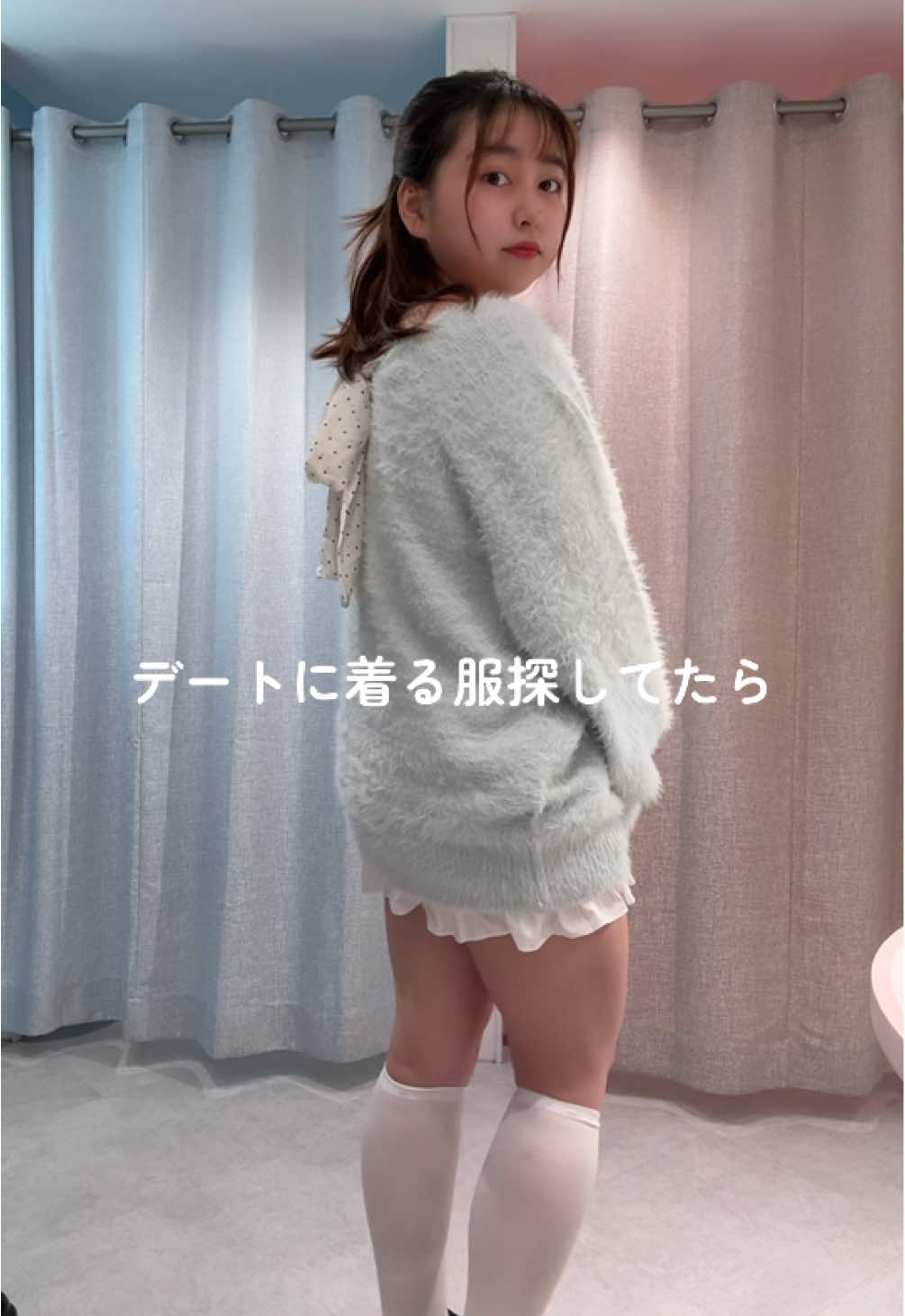 早く寒くなって欲しい🥺 #olivedesolive #骨格ストレート #ぽっちゃり #ニット #秋冬コーデ 