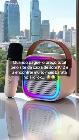 🎶 Diversão garantida com desconto! #karaoke #caixabluetooth #familia #som #fretegratis 