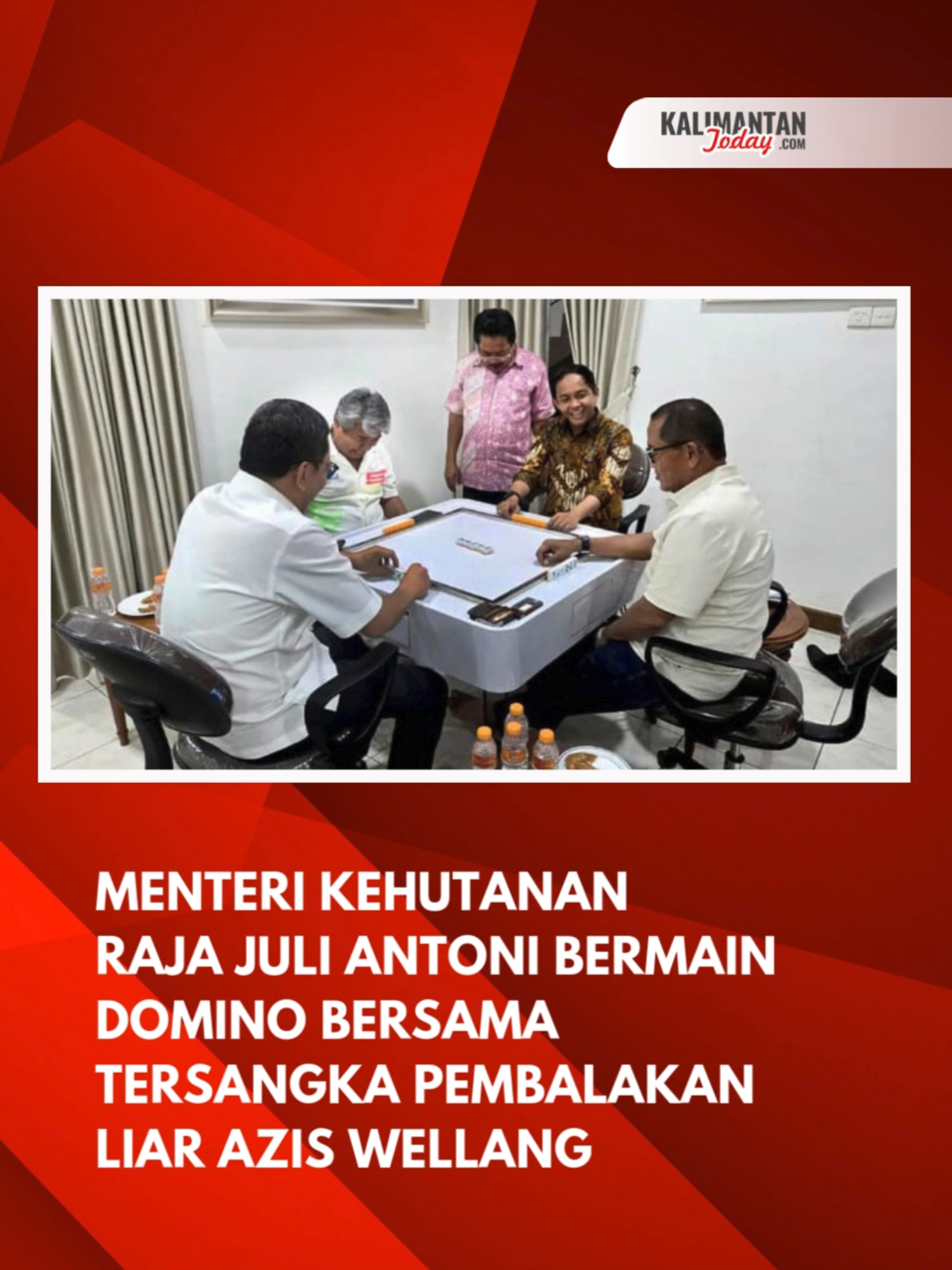 Menteri Kehutanan Raja Juli Antoni Main Domino Berdama Tersangka Pembalakan Liar ##kalbar #kalimantan #rajajuliantoni #hutan #psi