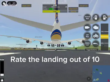 Rate the landing out of 10 #plane #a380 #ptfs #fyp #CapCut 