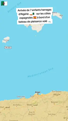 Arrivée de 7 enfants harragas d’Algérie 🚤🇩🇿 sur les côtes espagnoles 🇪🇸 à bord d’un bateau de plaisance volé 🛥️ #nice #france #marseille #lyon #españa 