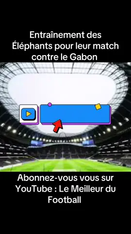 Entraînement des Éléphants pour leur match contre le Gabon  Abonnez-vous sur YouTube : Le Meilleur du Football #cotedivoire🇨🇮225 #cotedivoiretiktok #abidjan225🇨🇮 #federationivoiriennedefootbaal #yamoussoukro 