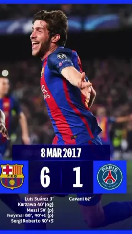 One of the greatest Comeback in UCL history. #barcelona #parissaintgermain #ucl #comeback #varbrothers 