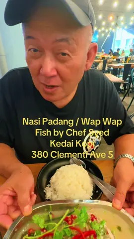 Tday after sending orders from our clients who ordered Beef Rendang and Fried Chicken while driving along Clementi we Tersmell Steam Fish that we followed that Tersmell to Nasi Padang & Wap Wap Fish by Chef Syed @ Kedai Kopi 380 Clementi Ave 5,  Singapore 120380 We ordered the  $7.50c Wap Wap Fish comes with  1 x 450gm of Steam Siakap in Thai Soup 1 x Soft Egg  1 x White Rice Since she had abit of running nose and she said the Thai soup cleared her sinus and it's Yummilicious.. Sedaplicious and Shiokliciously Nice!.. 👍👍👍 Opens Daily 9am to 10pm 100% Muslim Owned #hadyjay #mrtersmell #chefsyed #nasipadang #wapwapfish  