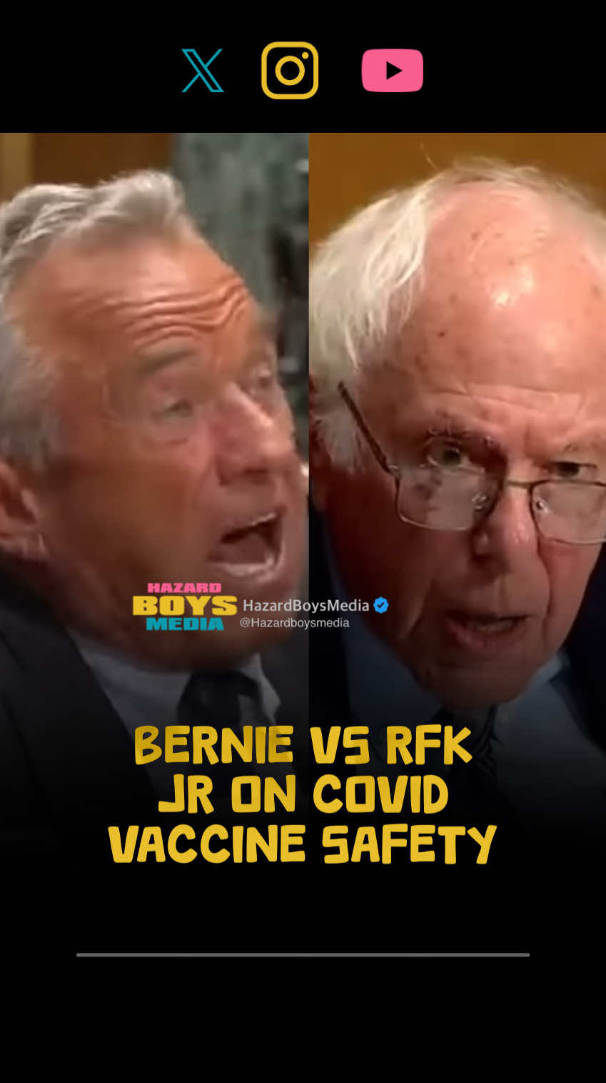 Bernie vs RFK jr on Covid vaccine safety #bernie #rfkjr #covid #vaccine #hazardboys 