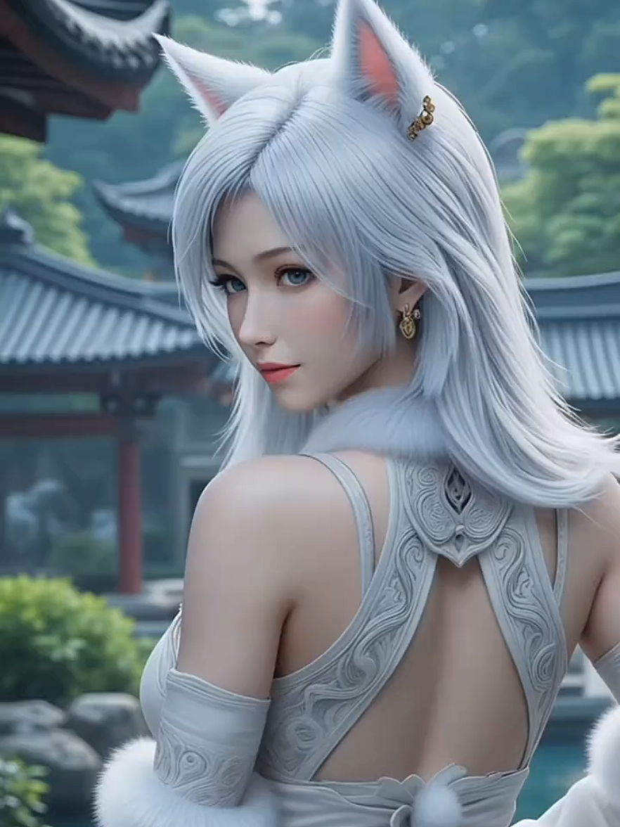 Back side 😁 #donghua #livewallpaper #AI #aigenerated #anime 