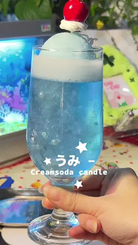 Món mới “ Shake Creamsoda “ blink blink ⋆｡𖦹°⭒˚｡⋆ #creamsoda #watercandle #decor #jumninocore #heiseiretro #fruitigeraero #candle #DIY #fyp #japanesefood #xuhuong #fypシ゚ 